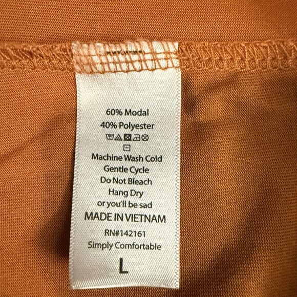 LuLaRoe Irma , Size Large, Solid Golden pumpkin - Picture 3 of 3